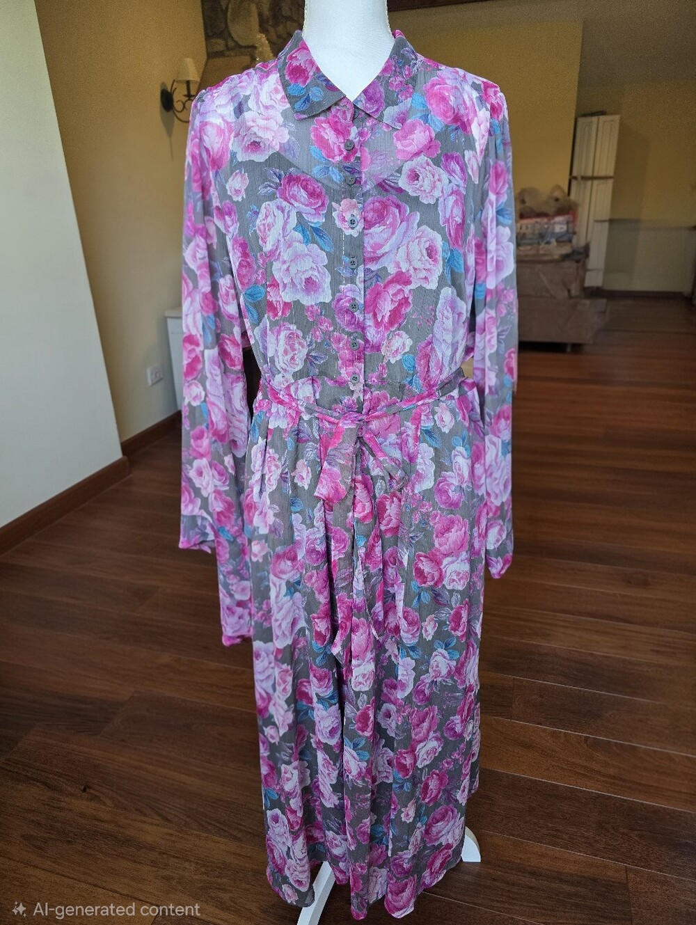 Torrid Pink Floral Button-Front Maxi Dress